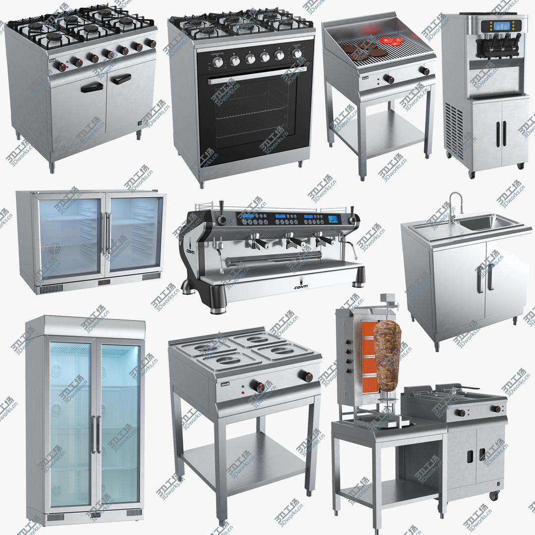 images/goods_img/20210313/3D model Commercial Kitchen Appliances Collection/1.jpg